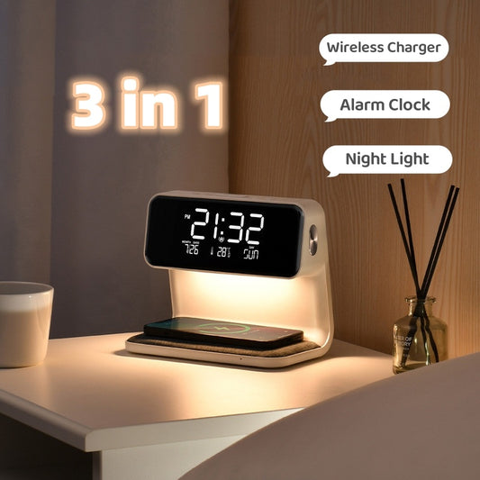 Wireless Phone Charger/ Alarm clock