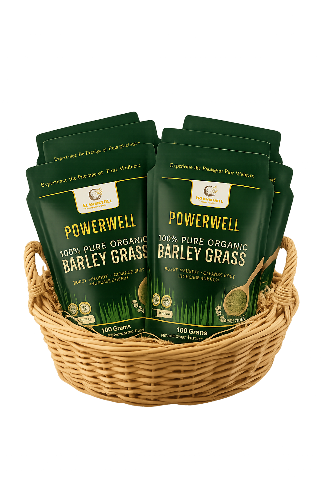 Gold Package (17) 100g POwerwell Barley Grass