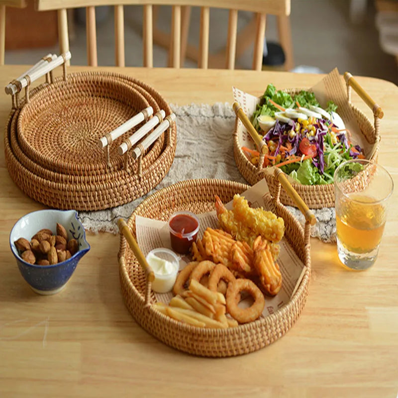 Round Tray Picnic Basket